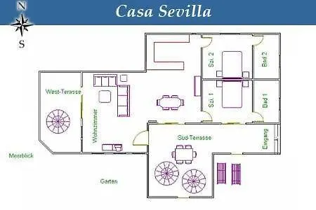 Holiday home Casa Sevilla Mit Hellem Wohnbereich Und Terrasse Guia de Isora (Tenerife)